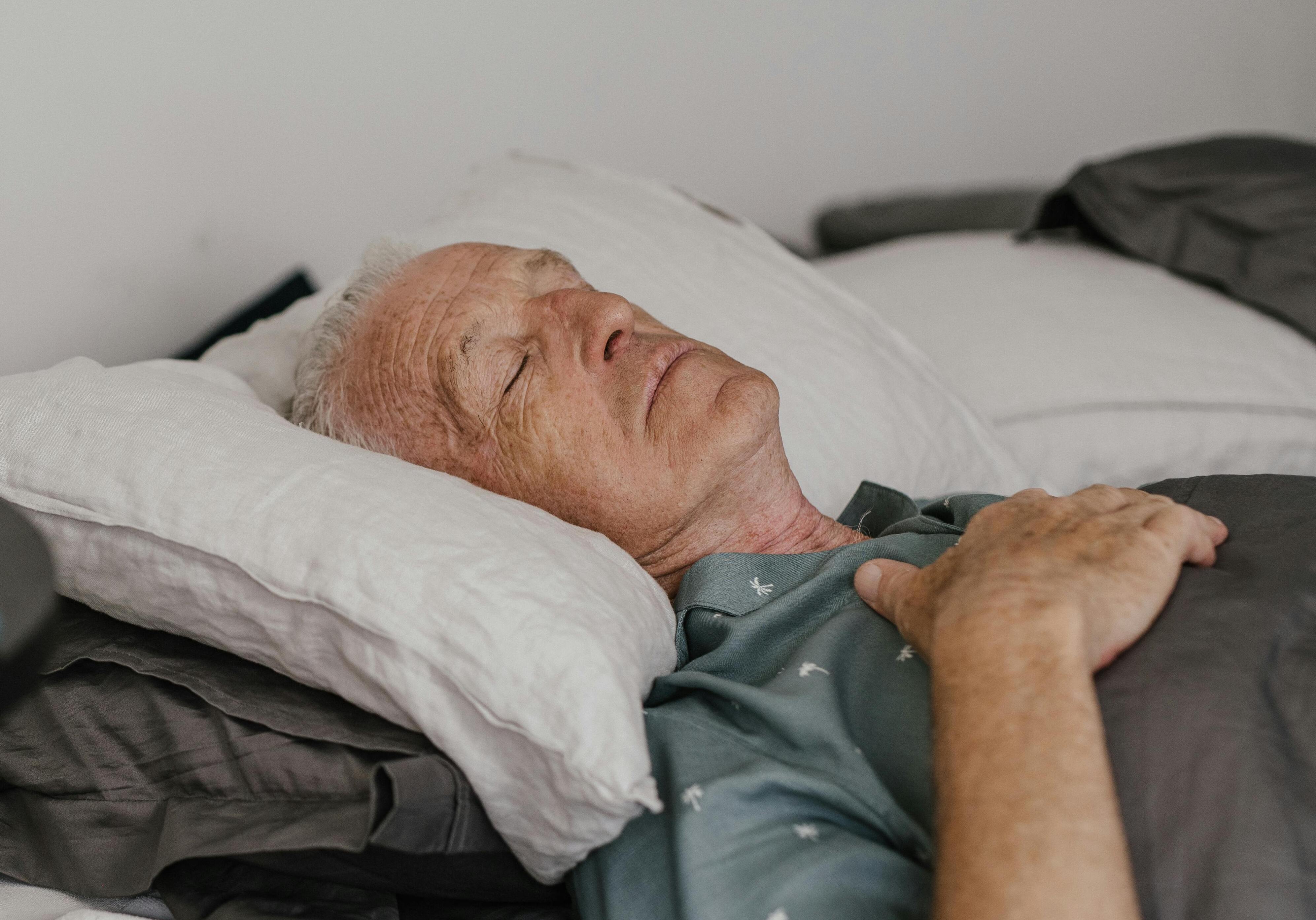 Woman sleeping peacefully and restfully